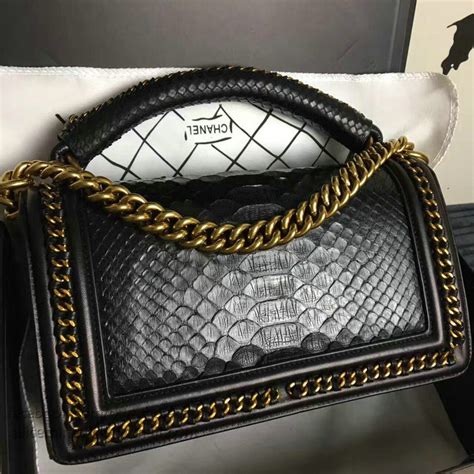 chanel le boy snakeskin|The Ultimate Guide to the Chanel Boy Bag .